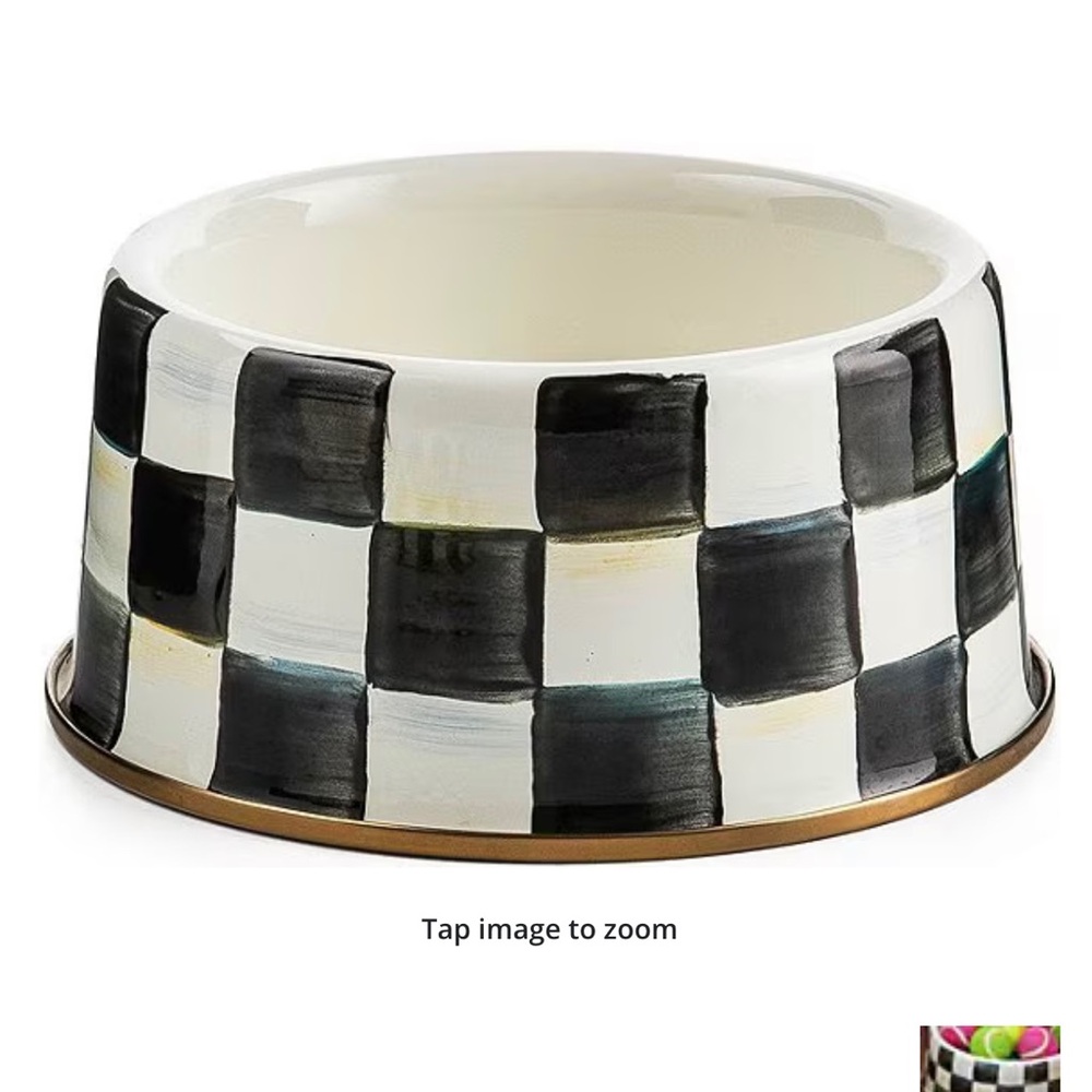 Mackenzie Childs Medium Pet Dish
